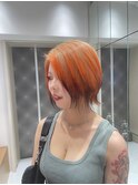 ボブ ケアブリーチ ルーツカラー ダブルカラー ハイトーン