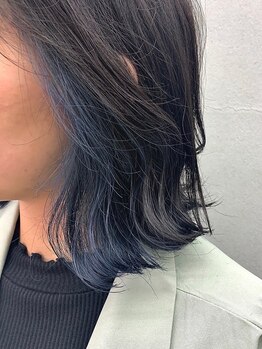 モノ(mono)の写真/ボブ×インナーカラー/イヤリングカラーが大人気◎人気のカラーデザインでオシャレ感をプラス♪【柏】