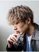 波巻きパーマメンズツイストスパイラルパーマツーブロック