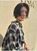 ショートカット丸みショート耳掛けハンサムショートひし形小顔