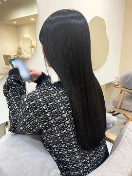 ピピバイヨーク(pipi, by yoke.) 髪質改善ストレート/暗髪グレージュ