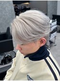 ニュアンスパーマ/シルバーアッシュ/ブリーチデザイン