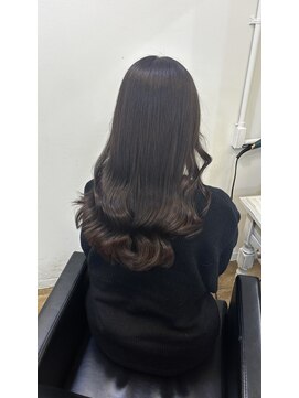 ノー バイ イオエ 西梅田(no. by ioe) ブリーチなしカラー/髪質改善/ミルクティーベージュ/小顔ヘア