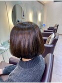 大人丸みショートボブ　30代40代50代60代　土浦