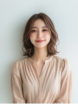 e.m.a プレミアムビューティーサロン 栄駅店(e.m.a PREMIUM BEAUTY SALON)&nbsp;ナチュラルレイヤーボブ/イメチェン/ミディアム/美髪/髪型