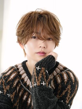 オーシャントーキョーウエスト 心斎橋 (OCEAN TOKYO WEST) シースルーラウンドマッシュウルフフェザーパーマ