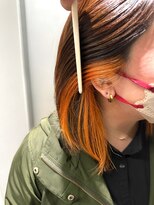 ムクヘアー(muk hair)&nbsp;ビビッドオレンジのインナーカラー