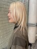 カット＋ハイブリーチオンカラー(ブリーチ２回)　￥30,000 ⇒ ￥28,000