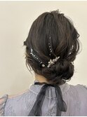 お呼ばれシニヨン