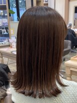 アルターリール(aL ter Rire)&nbsp;くびれヘア/アプリコットオレンジ/ハイライトカラー/澤瑞絵