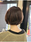 首元スッキリナチュラルボブ。