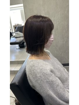 ラック(LUCK) イルミナカラー/髪質改善/船橋/くすみベージュ/細めハイライト