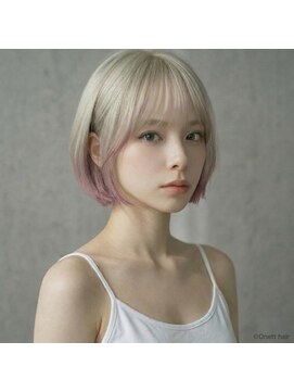 オネット(Onett) 顔周りレイヤーショート＋エンドカラー