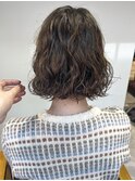 【三ツ井純】ほつれパーマ くせ毛風パーマ ラベンダーカラー