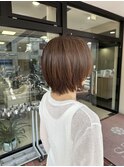 ナチュラルハイライト×ショートシルエット