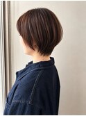 大人美シルエットショートボブ×オーキッド