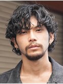 銀座シャドウパーマニュアンスパーマツーブロックメンズパーマ