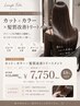 【5回まで通うほどお得◆1.5万→7750】カット+カラー+髪質改善ケア_1回目