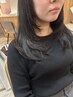 平日限定　【あかり★指名】　顔周りレイヤ―×髪質改善艶カラー×TR