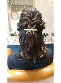 ハーフでルーズなアレンジ