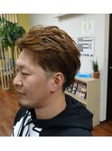 女の子ウケするゆるーいパーマ&2ブロック