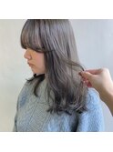 clan<アッシュカラー簡単スタイリング小顔ヘア＞
