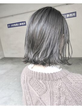 ヘアーアンドアトリエ マール(Hair&Atelier Marl) 【Marl】ハイライトグレージュカラーの外ハネボブ♪