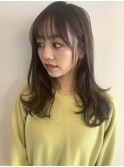 イルミナカラー 小顔 オリーブカラー セミウェットウェーブ