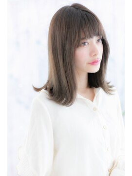 ミック ヘアアンドビューティー 大山店(miq  Hair&Beauty) クール＆キュート★ダークグレージュ外ハネミディアムa