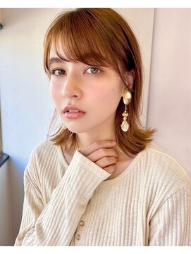 レイラバイアフロート 吉祥寺(Lila by afloat) 耳掛けですっきり切りっぱなしロブ【アフロート吉祥寺 緒方】