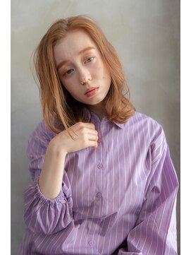 オースティン 門前仲町(AUSTIN) 前髪かき上げイメチェンイヤリングカラーラベンダーカラーくびれ