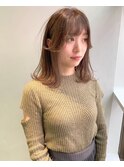 Sungoose カーキグレージュ大人かわいいフェザーバング
