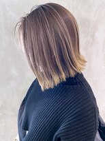 アイティーバイアルバム 藤沢店(IT by ALBUM) くすみベージュ秋色ワンレン_ba321771