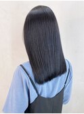 ブルーアッシュ_外ハネボブセクションカラー_ba380721