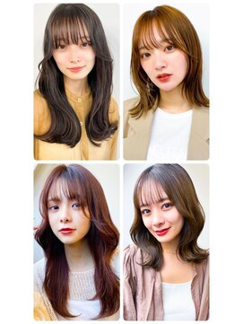 美容室フルール 小顔艶髪ヘルシースタイルふんわりカール