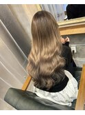 自然なロングスタイル