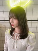 オリーブアッシュベージュダブルカラーブリーチ新潟万代