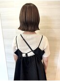 切りっぱなしボブ × ハイライト