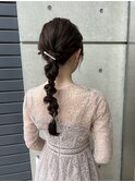 ヘアセット/アレンジ/結婚式/2次会/参列/編みおろし/上前津/大須