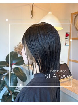 シーソー(SEA SAW) ボブ/ダブルイルミナカラー/インナーカラー/ショートボブ