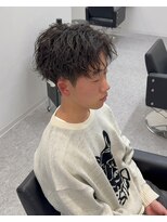 ブライト(BRIGHT)&nbsp;センターパート無造作パーマシャドウパーマ