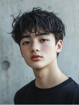 ロディーナ 大口 新子安(rodina) ツイストスパイラルパーマ/マッシュパーマ/刈り上げ/黒髪