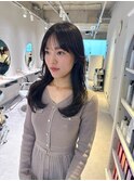 シースルー前髪/レイヤーカット/韓国ヘア/ロングレイヤー