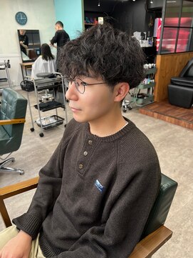 ヌーク 押上店(NooK) 波巻きツイストスパイラル/波打ちパーマ/波巻きパーマ/メンズ