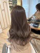 ネオリーブ チロル 横浜西口店(Neolive CiroL.)&nbsp;くすみベージュブリーチなしWカラー韓国ヘア【横浜】