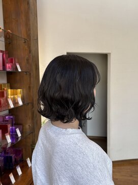 モリグリーン(MORI GREEN) 卵形似合わせボブ/地毛風カラー/デジタルパーマも可能