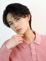 オーシャントーキョーオーバー 渋谷(OCEAN TOKYO OVER) マッシュセンターパートツーブロックフェザーパーマニュアンス