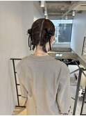 20代30代◎ボブヘアセット×リボンで韓国風アレンジ