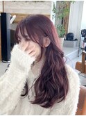 ピンク×顔まわりレイヤー