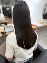 ナウアズ(now as.) 髪質改善縮毛矯正×艶カラー【樋富】【now as.明石】